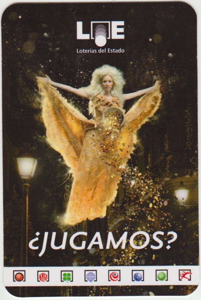 Calendario Bolsillo Loterias y Apuestas del Estado 2011 Diosa Fortuna LAE Pocket Calendar Kalender Calendrier Kalendar 